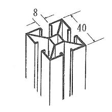 40x40 x4000(mm) 